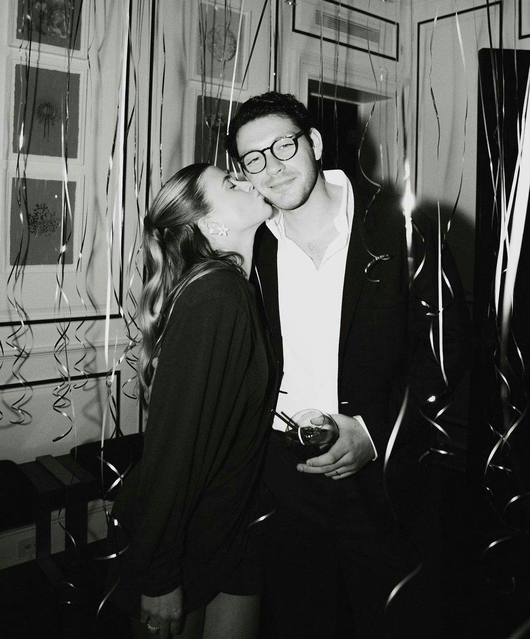 kissing person romantic face photography portrait coat glasses jacket suit