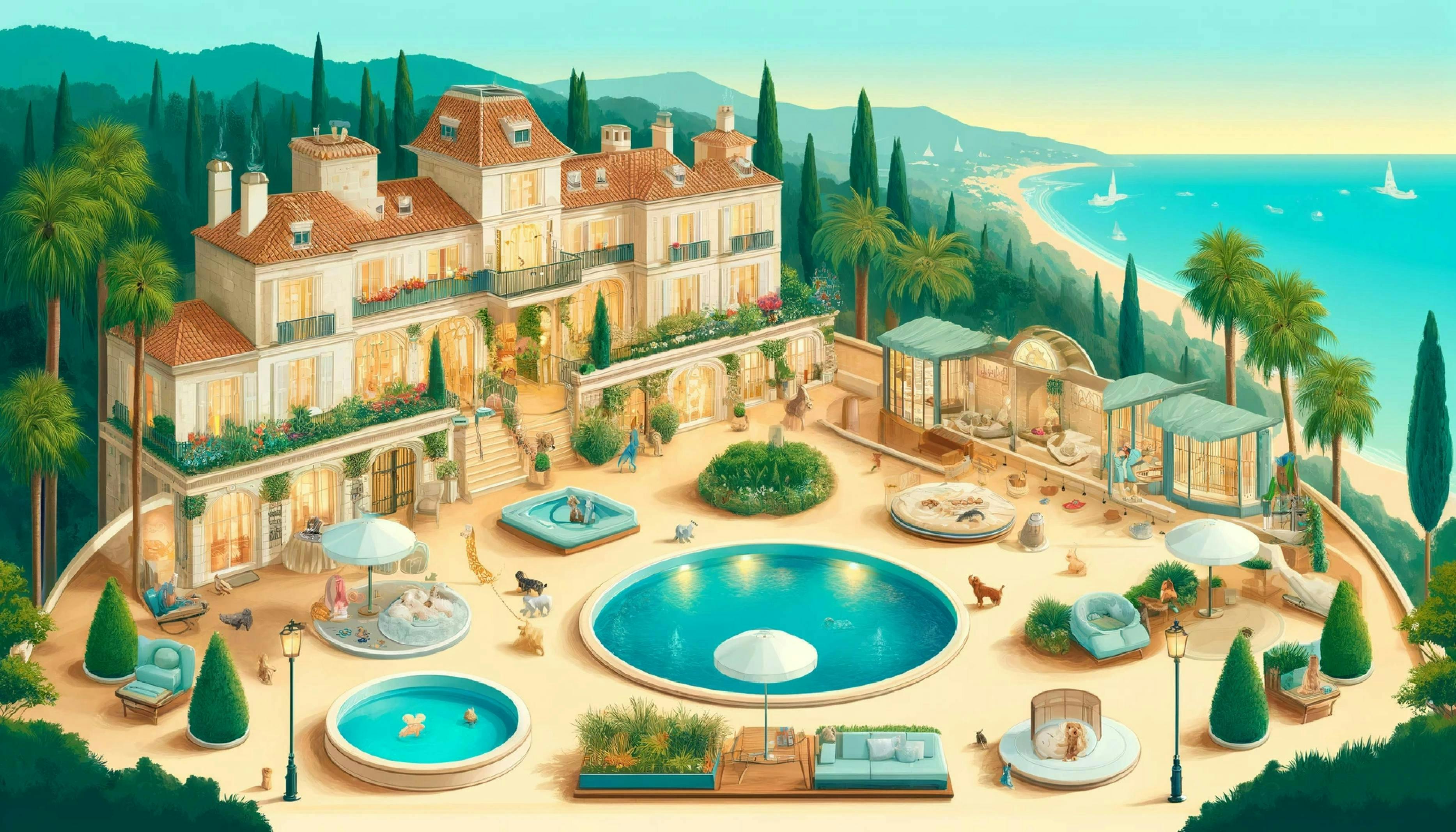 housing villa hotel outdoors pool water resort swimming pool chair hot tub